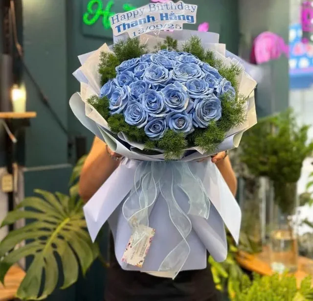 霧藍玫瑰・灰藍包裝
